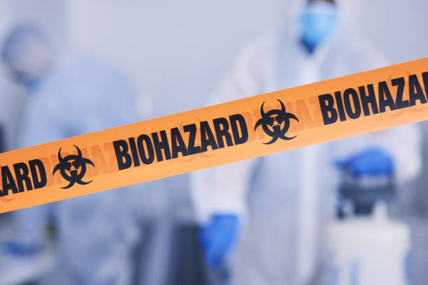 Professional Biohazard Cleanup technician working in Stockbridge, MI